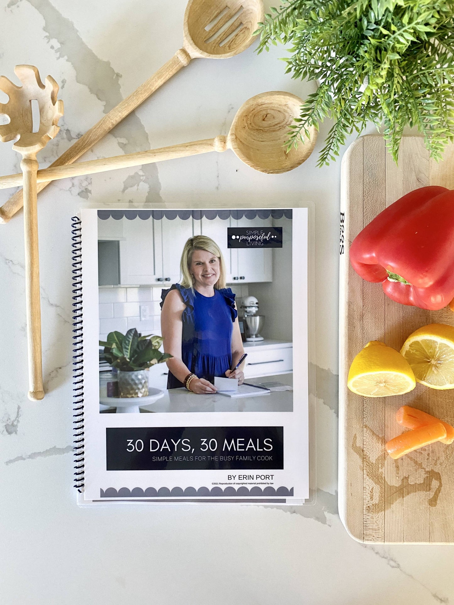 30 days 30 meals cookbook printed copy