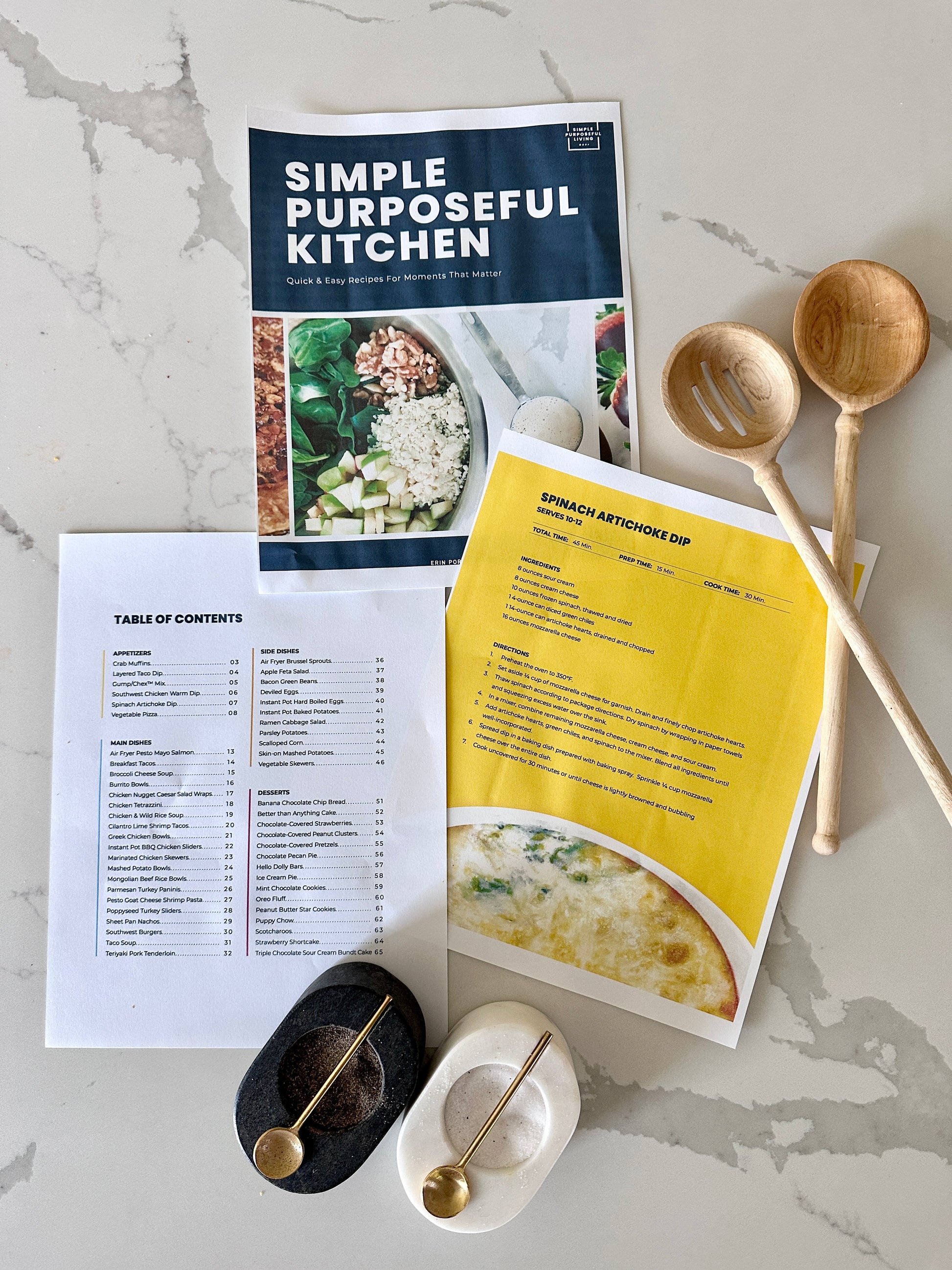 Simple Purposeful Kitchen e-cookbook printable digital download