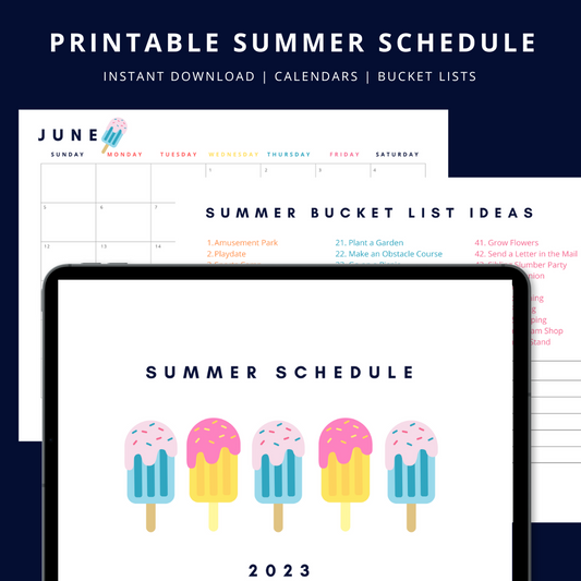 Summer Schedule 2023 Digital Download