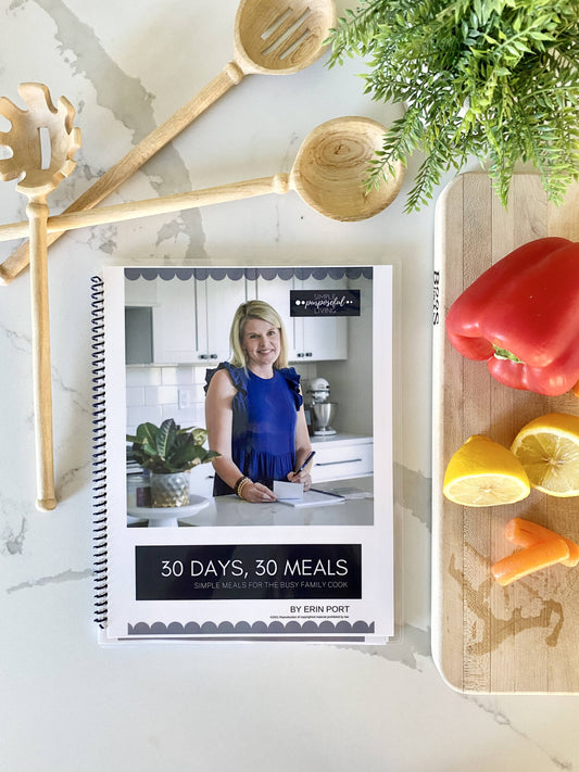 30 days 30 meals cookbook printed copy