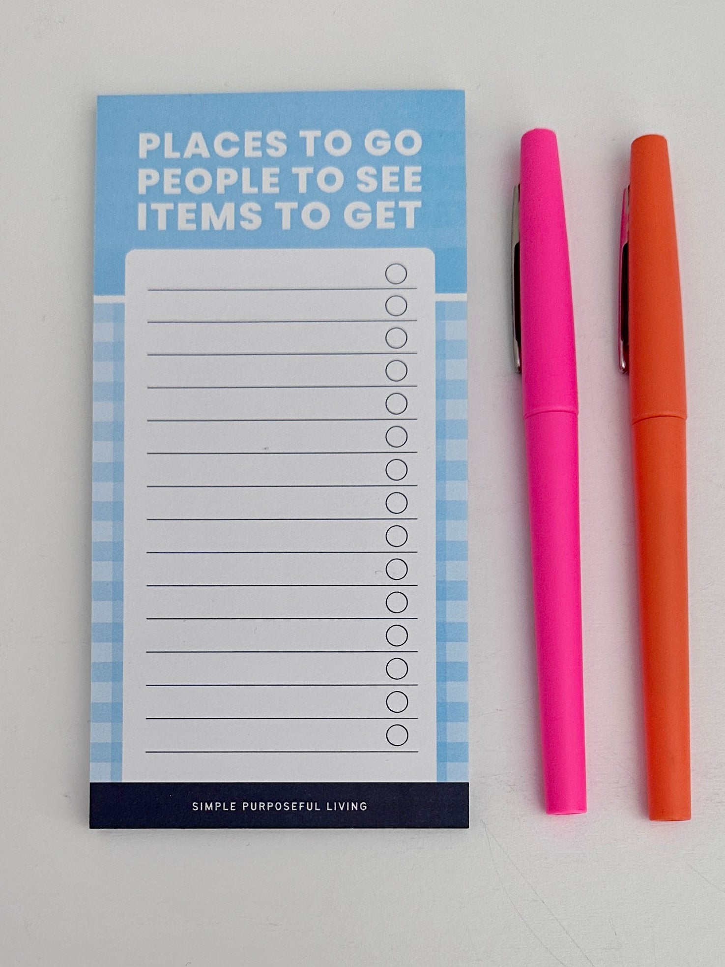 To-do list pad with checkboxes for efficient task management
